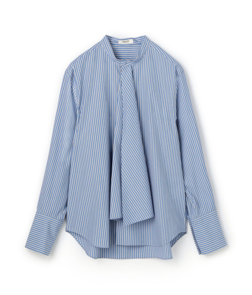 コットンブロード タイブラウス