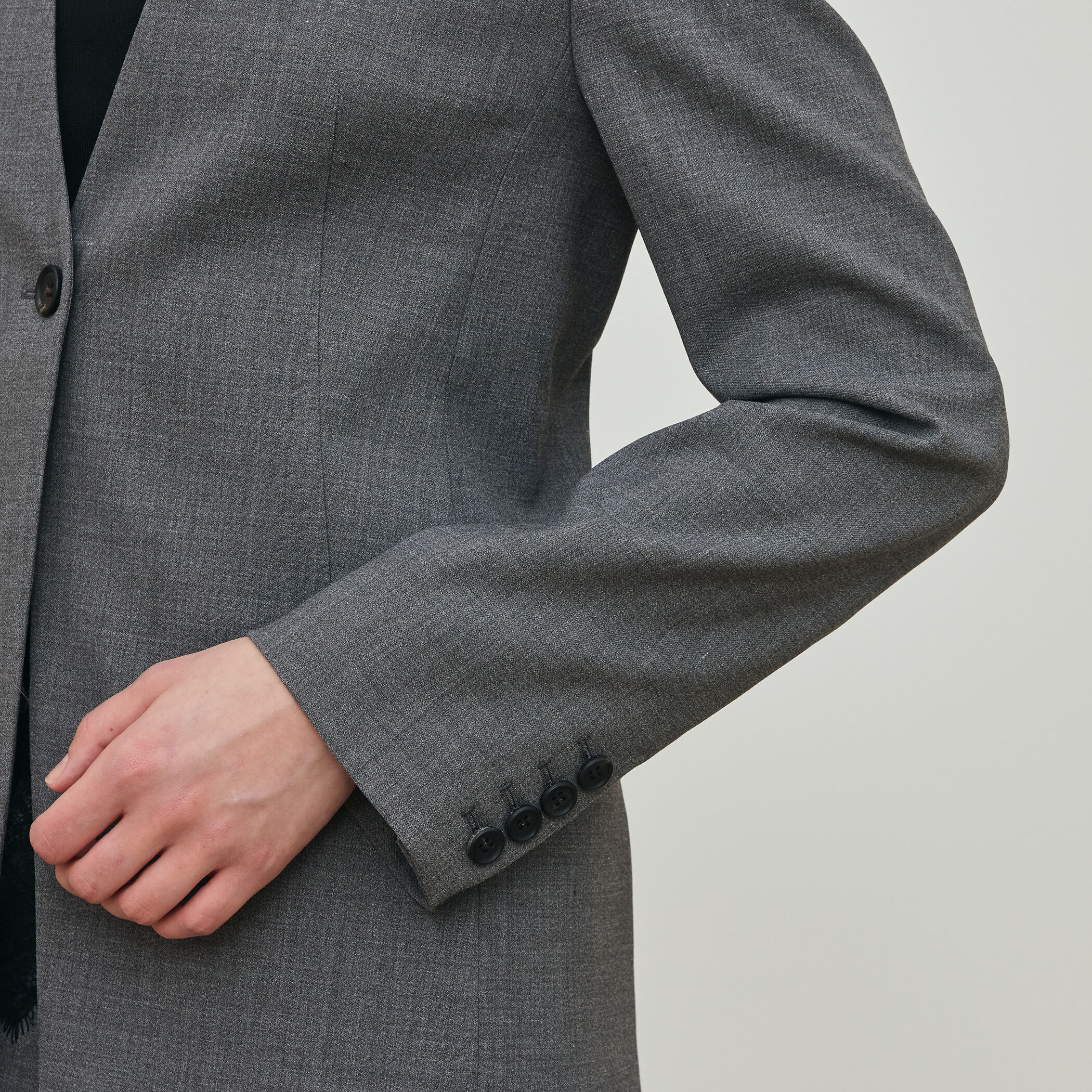 ポリエステルウールバラシャ Vカラージャケット 1シーズン着用◇トゥモローランド DESPRES ジャケット ポリエステル