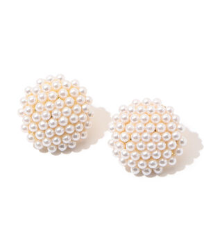 Kenneth Jay Lane Pearl Button ピアス