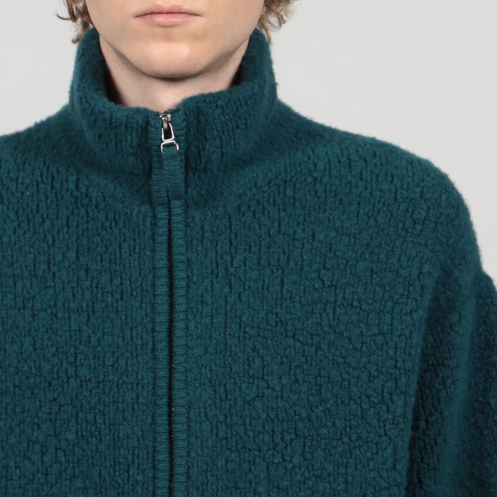 TOMORROWLAND Tricot ウールカシミヤ パイルニット ジップアップ