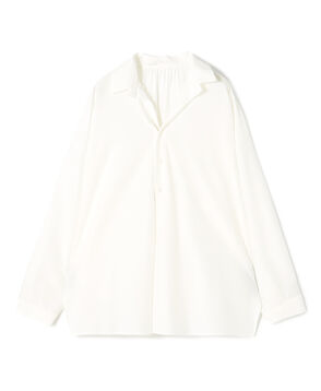 シルキーコットン スキッパーブラウス