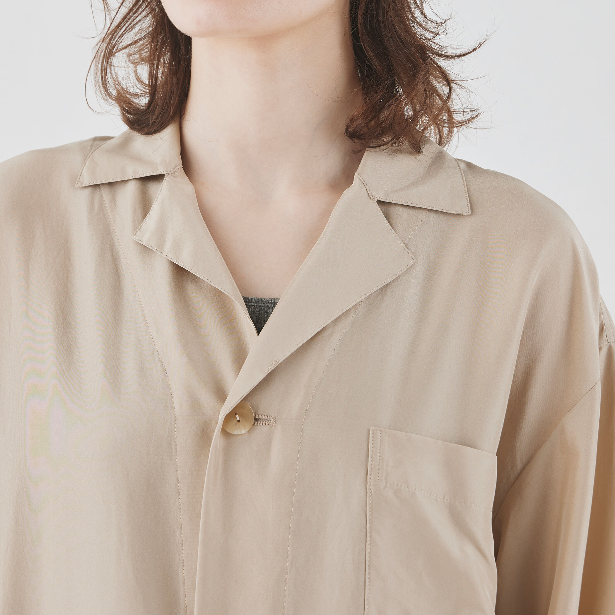 □フィブリルシルク ショップコート｜トゥモローランド 公式通販