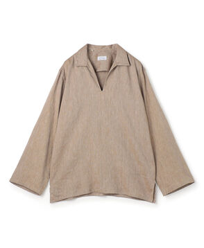 【別注】Salbatore Piccolo HAVANA コットンリネン プルオーバーロングスリーブ カプリシャツ