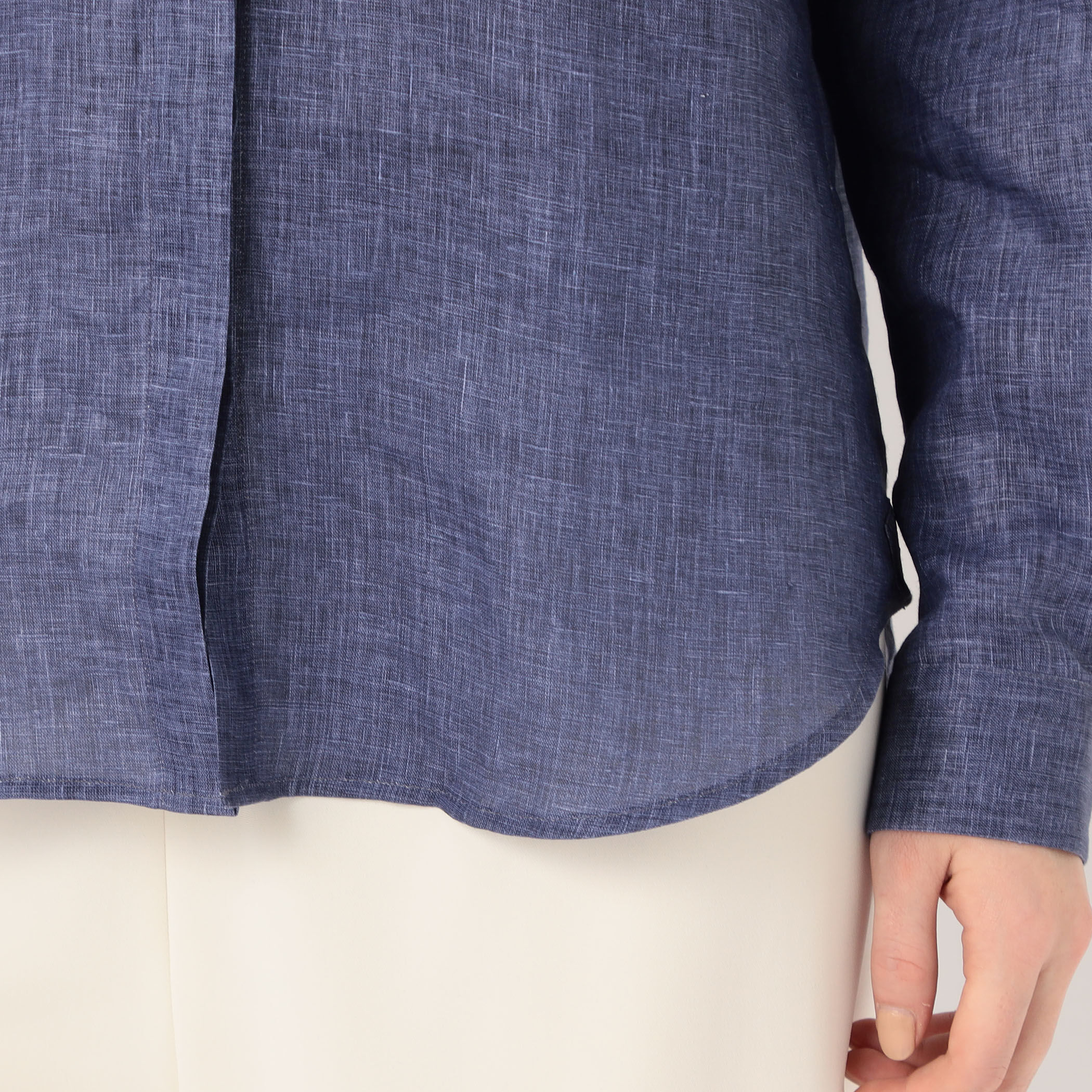 BOURRIENNE PASTEL リネン ラッフルカラーシャツ｜トゥモローランド