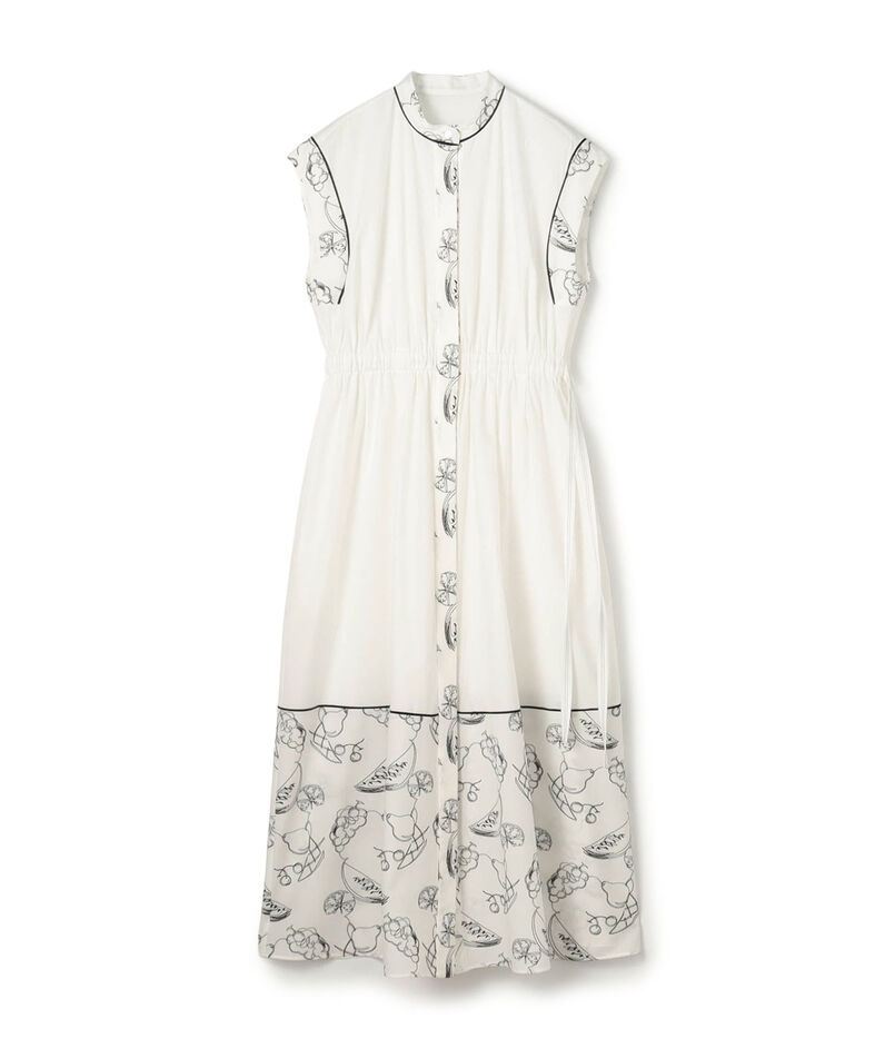 【WEB先行予約】フルッタエンブロイダリー タックストレートワンピース