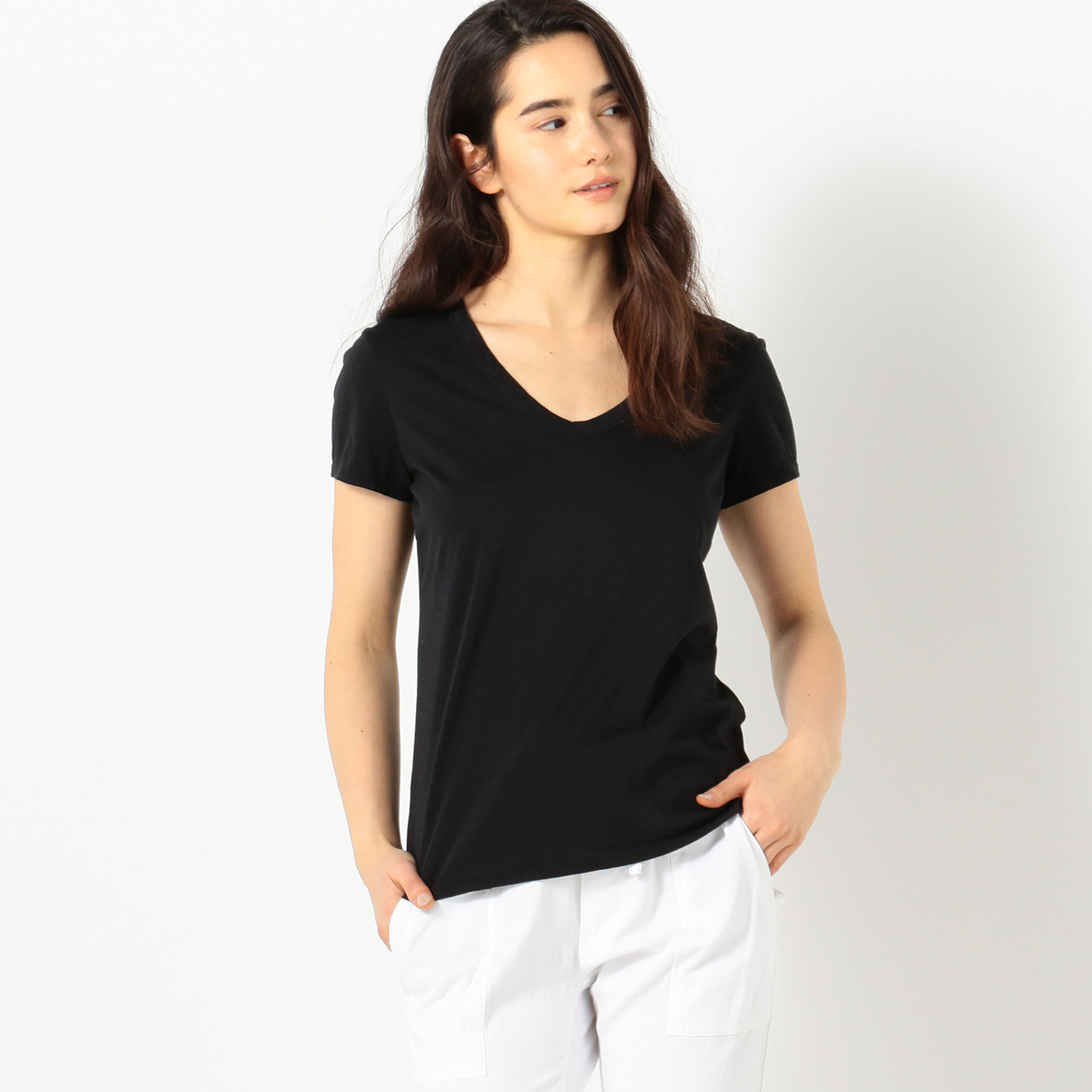 リュクスジャージー スクープネックTシャツ WELJ3331