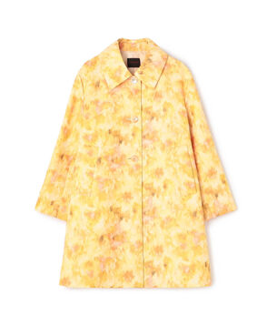 アンプリメジャカード ステンカラートラペーズコート