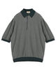 【別注】JOHN SMEDLEY 30Gハニカム編み ニットポロ ISIS