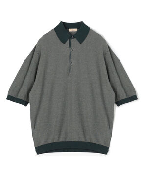 【別注】JOHN SMEDLEY 30Gハニカム編み ニットポロ ISIS