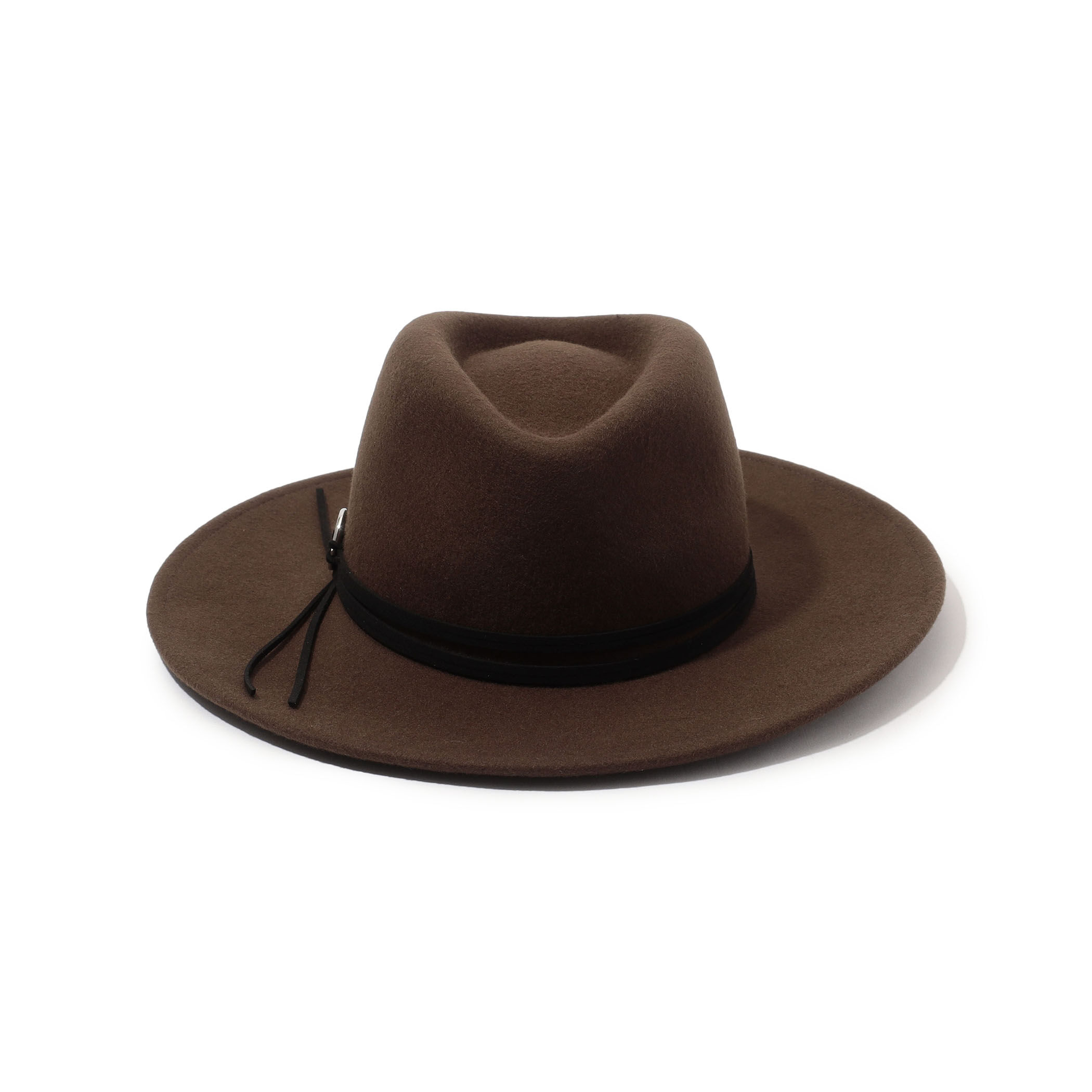 最終価格 FERRUCCIO VECCHI WIDE BRIM ハット 黒 - 帽子