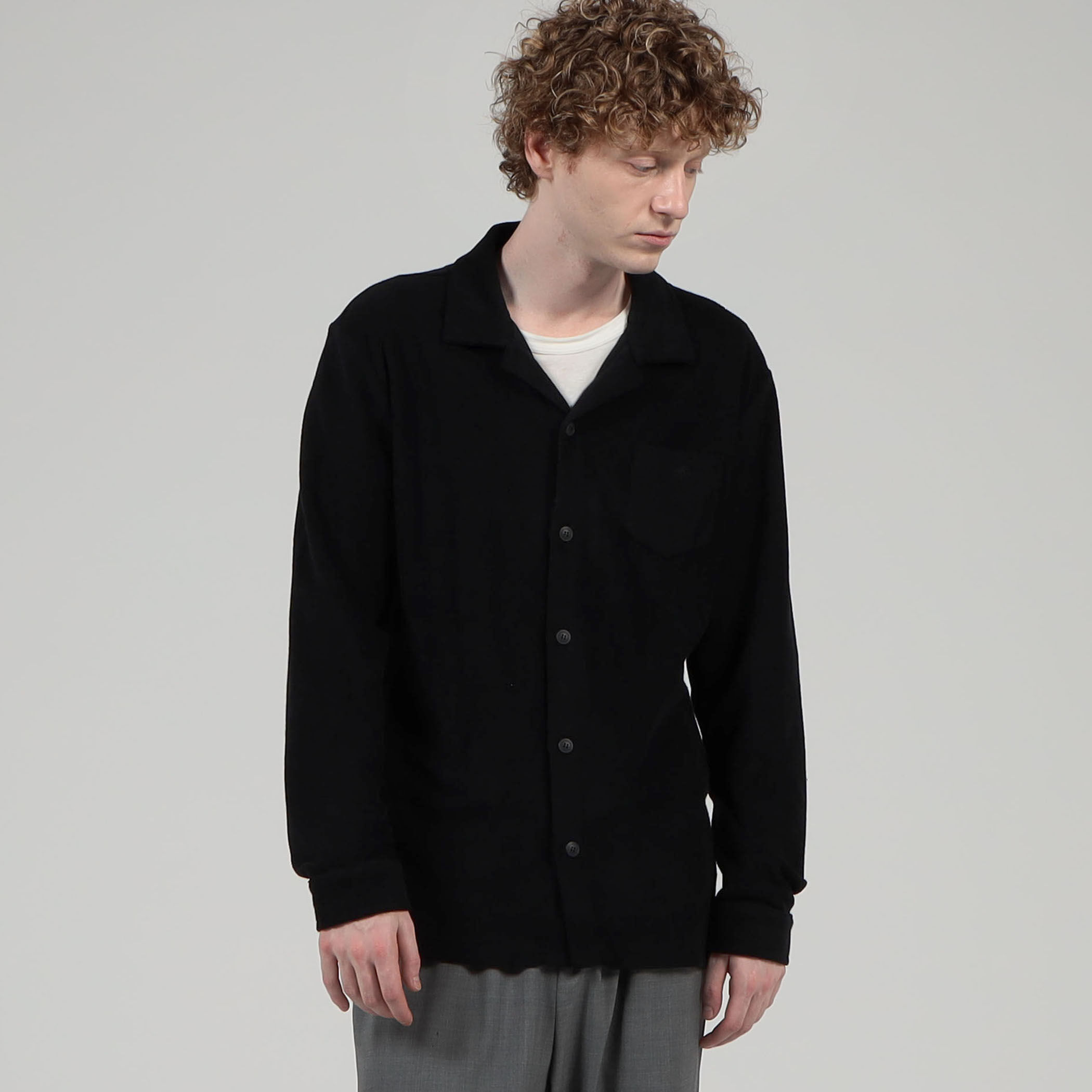 OAS terry shirt オーエーエス 総柄 パイルシャツ テリーシャツ 別注】OAS×Edition BLACK TERRY CAMISA SHIRT｜トゥモローランド