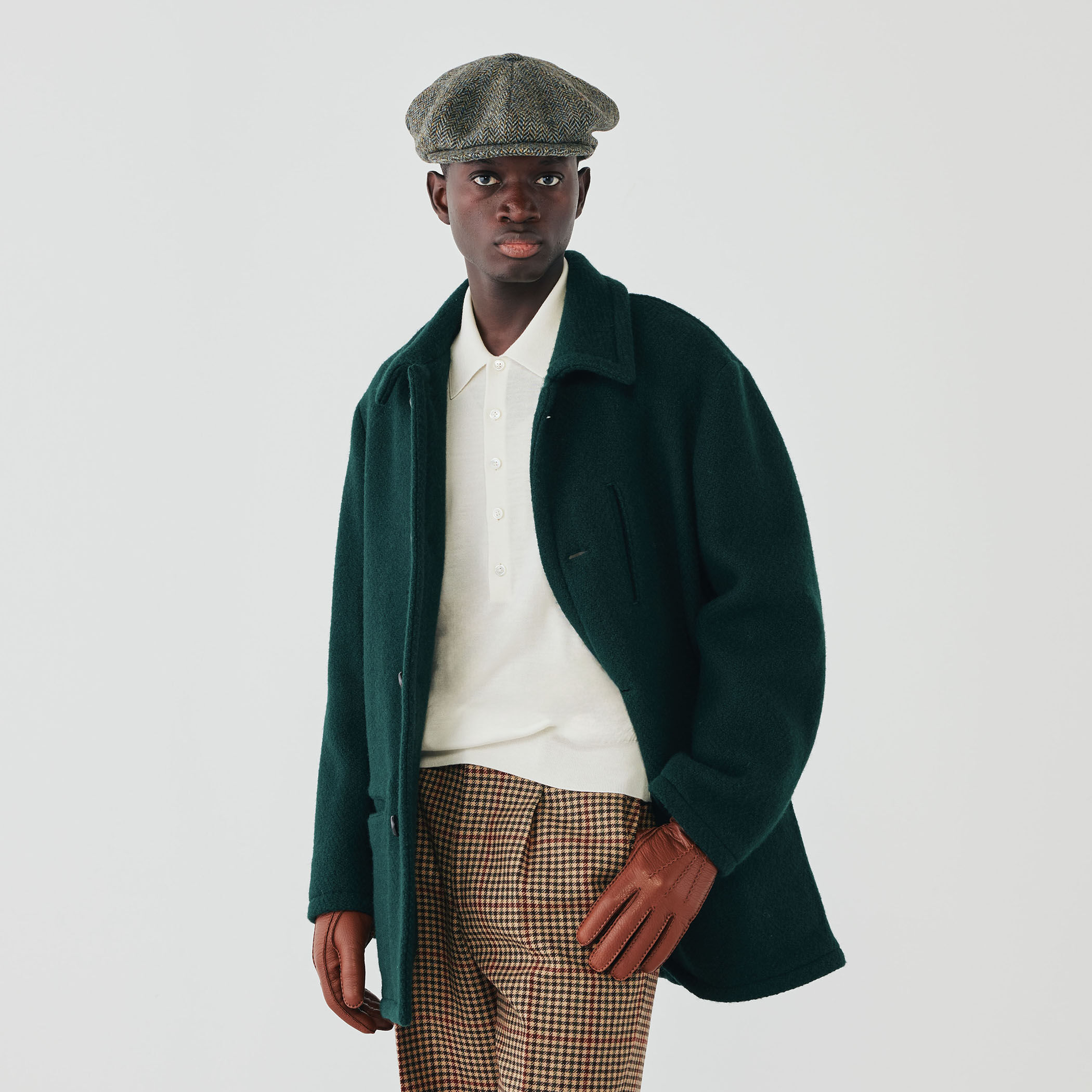 ブランケットクロス ショートステンカラーコート｜トゥモローランド