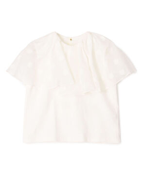 スラブジャージー ドットケープカラープルオーバー