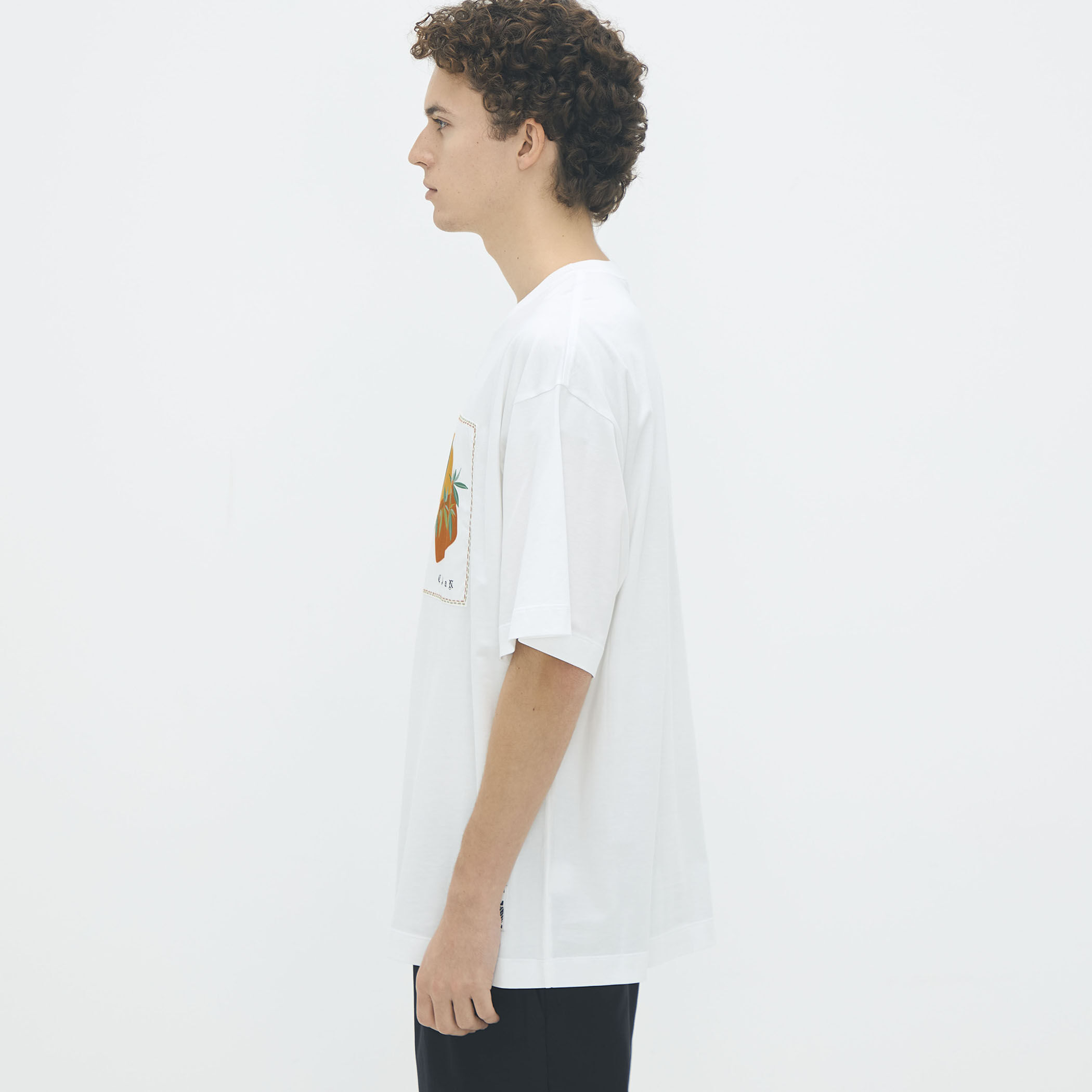 CABaN スビンコットン BIRDプリントTシャツ｜トゥモローランド 公式サイト