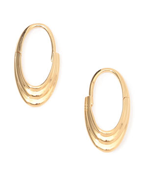 Otiumberg. Roscida Ridged Hoops ピアス