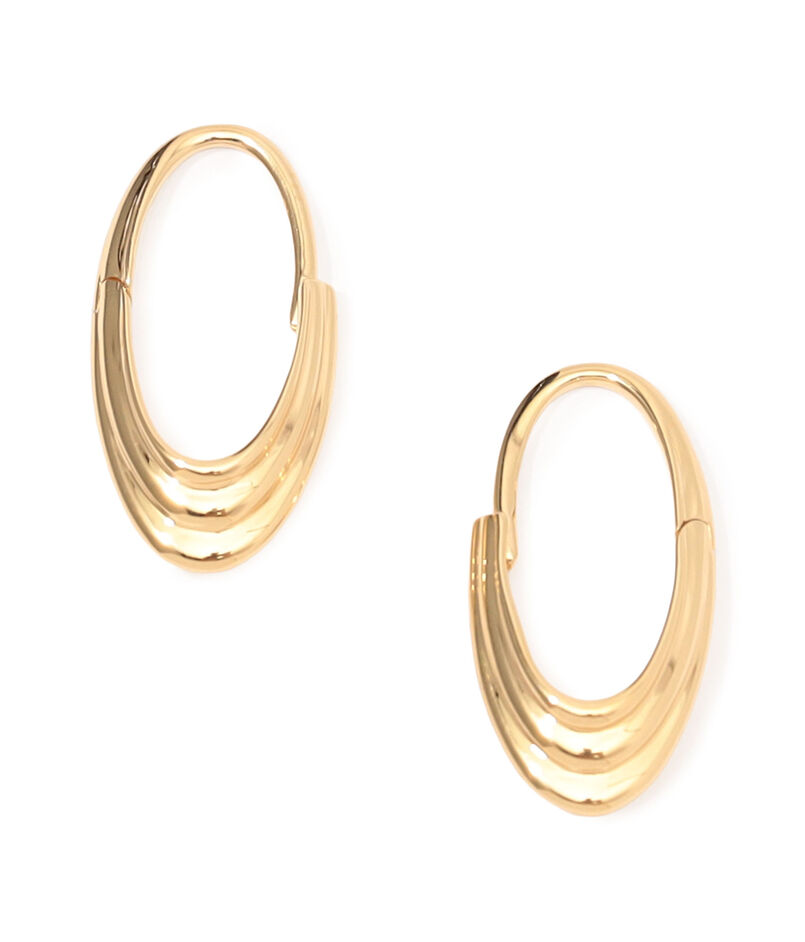 Otiumberg. Roscida Ridged Hoops ピアス
