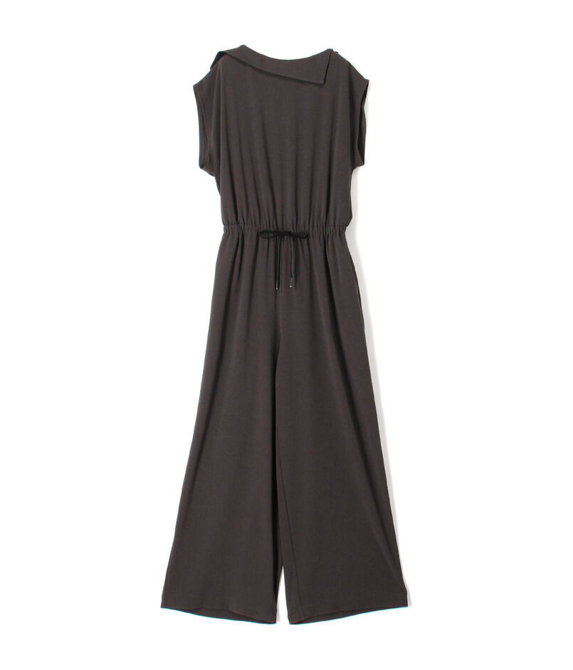 【WEB先行予約】ジャージーライクジョーゼット アシメカラーオールインワン