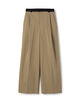 コンパクトポプリン 1タックワイドパンツ