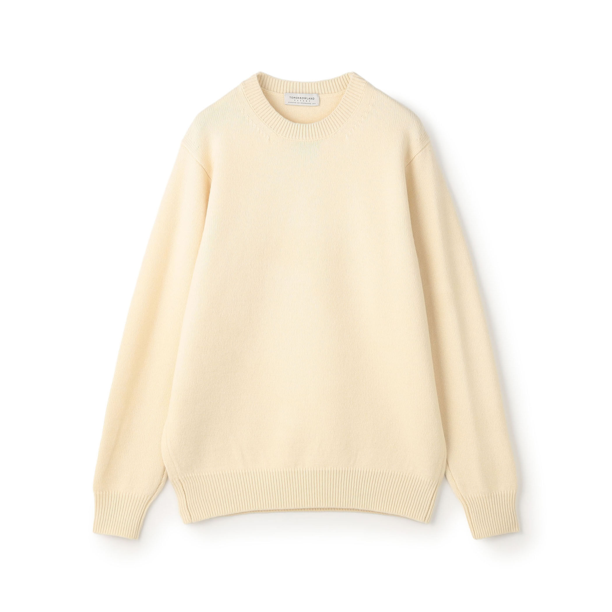 WEB先行予約】TOMORROWLAND tricot ラムズウール クルーネックニット