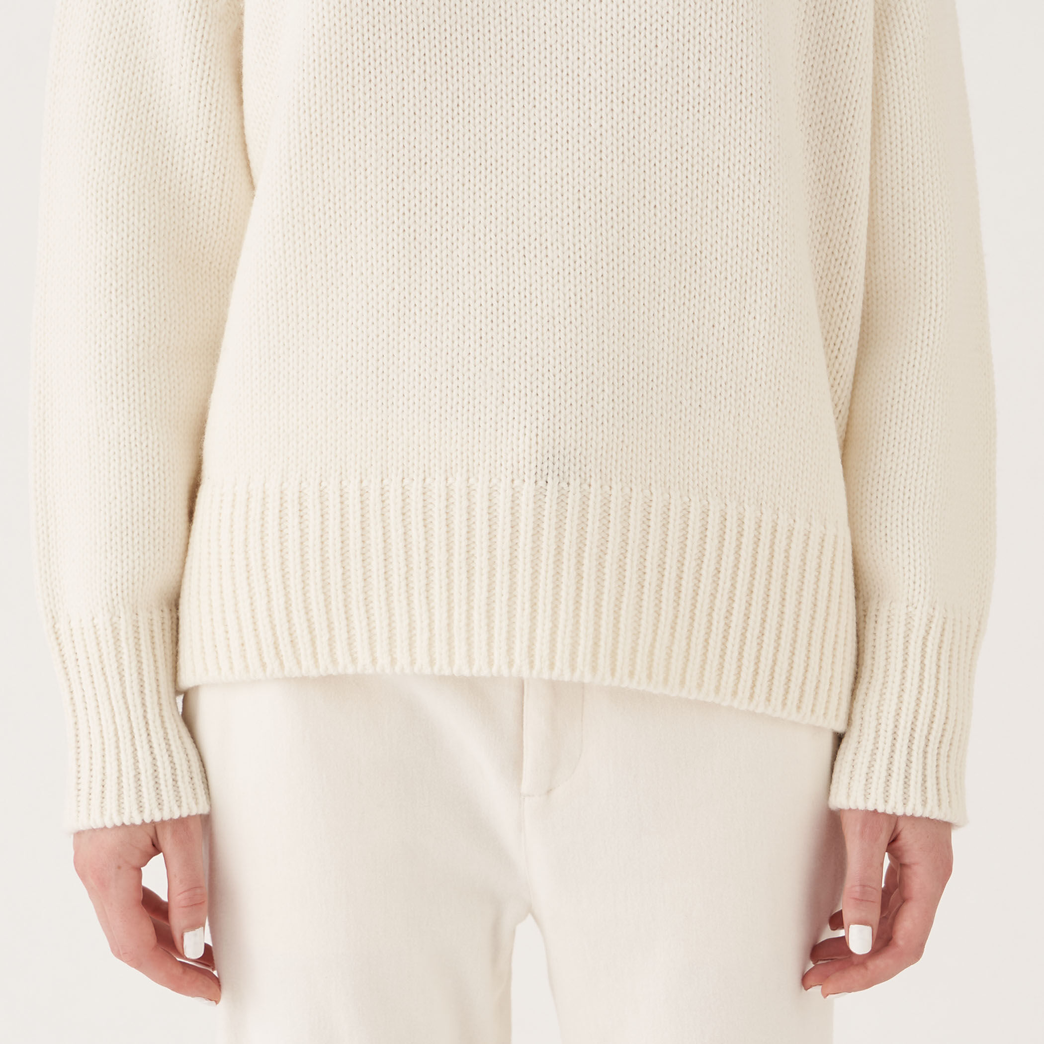GALERIE VIE ファインウーステッド クルーネックプルオーバー　23AW ファインウーステッド クルーネックプルオーバー（GALERIE VIE