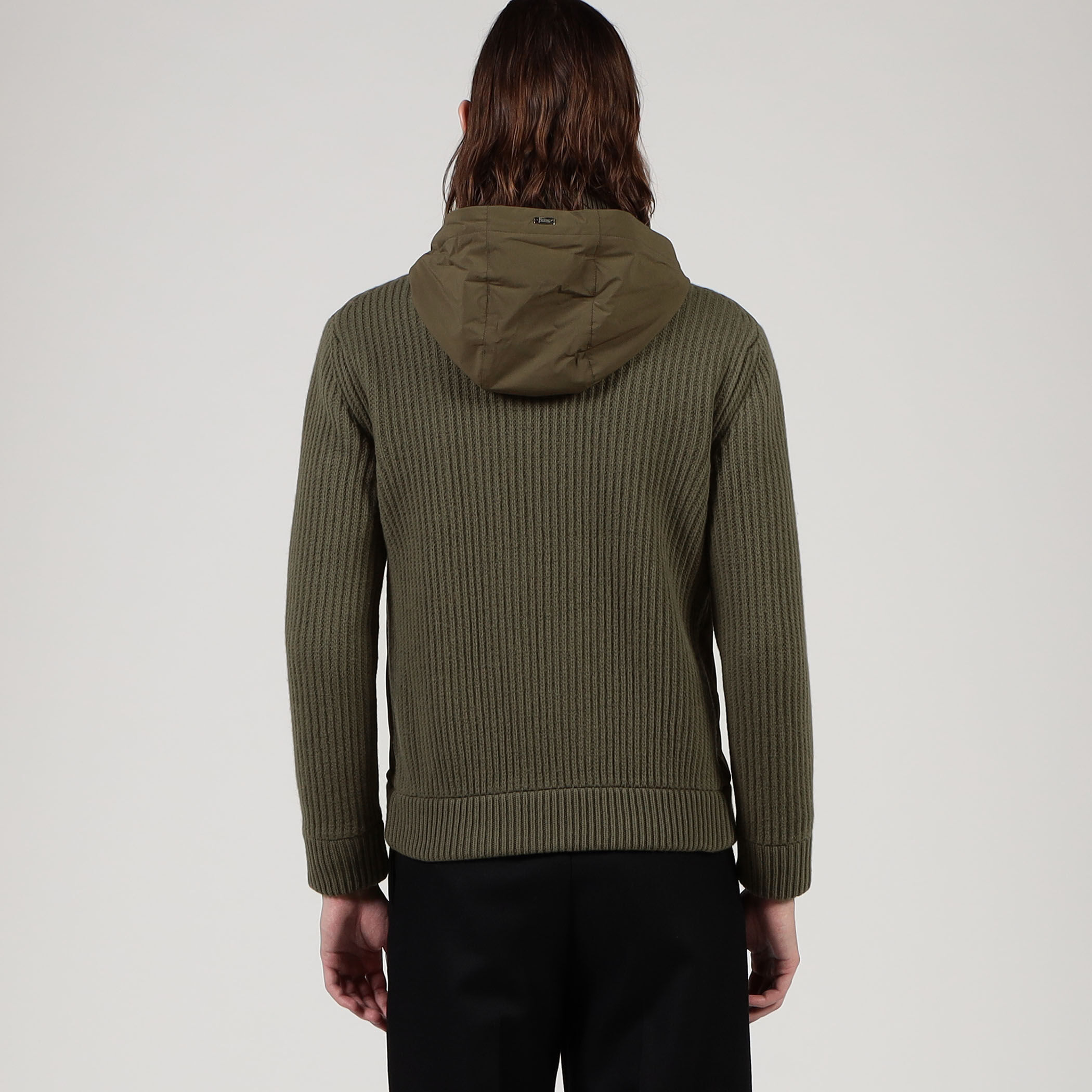 【Herno】ミリタリーフーデット テキスタイルコンビネーションブルゾン BEAMS F（ビームスF）HERNO / コンビ フーデッド ブルゾン