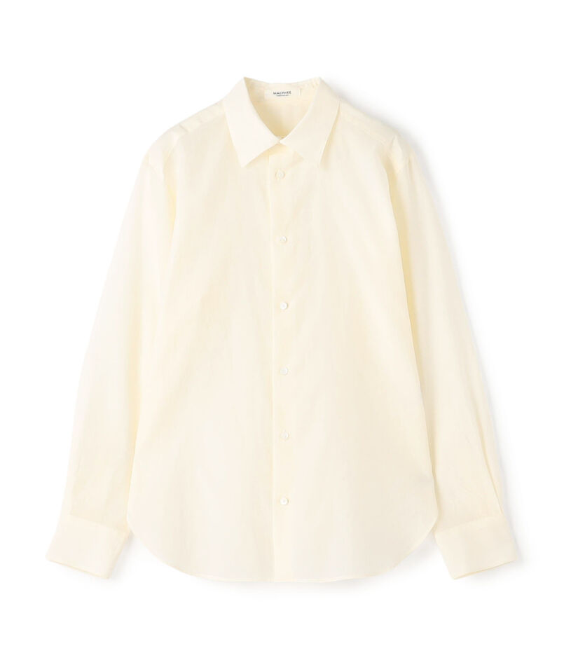 コットンシルクローン レギュラーカラーシャツ
