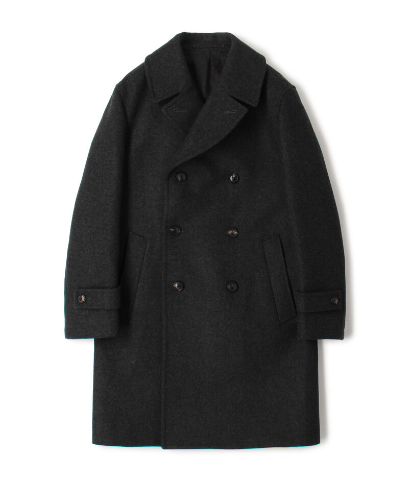 ウールカシミヤ ダブルブレステッド 6B Pコート