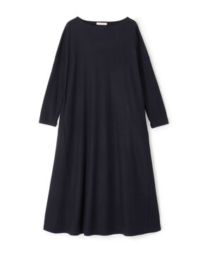 ミルドスムース ボートネック ワンピース