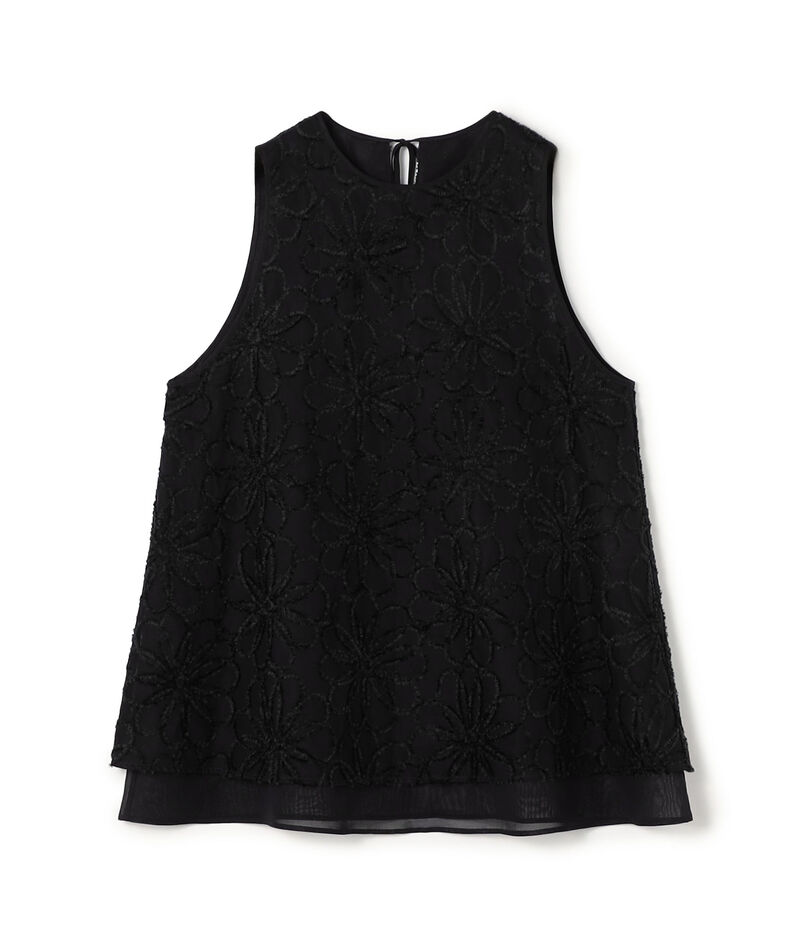 レーヌエンブロイダリー スリーブレスブラウス