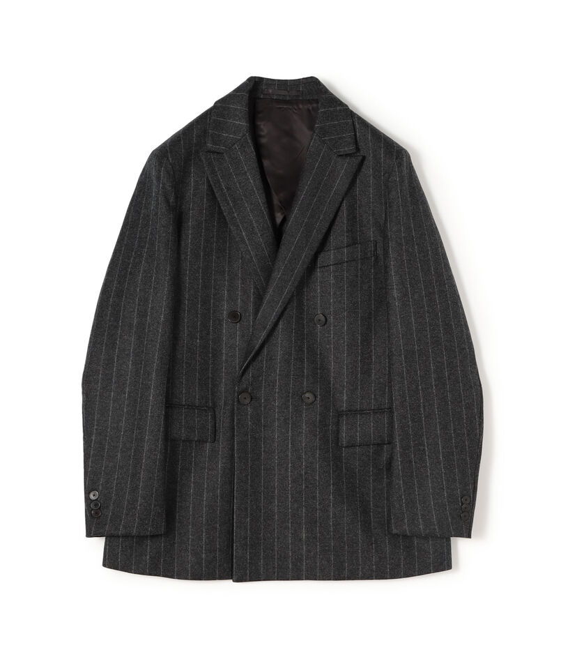 ウールナイロンカシミヤ ダブルブレステッド4Bジャケット