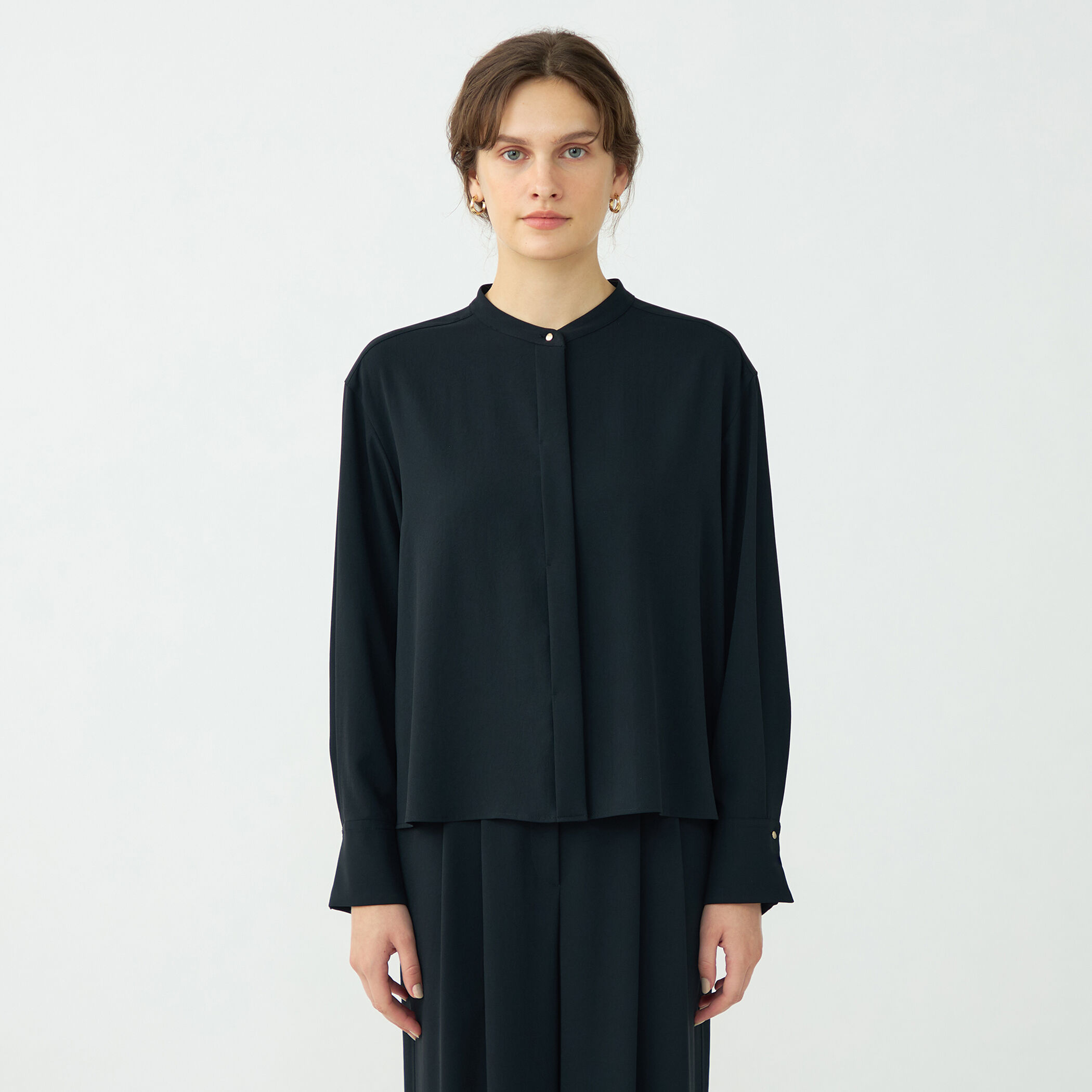 サンディジョーゼット ボックスシルエットブラウス｜トゥモローランド