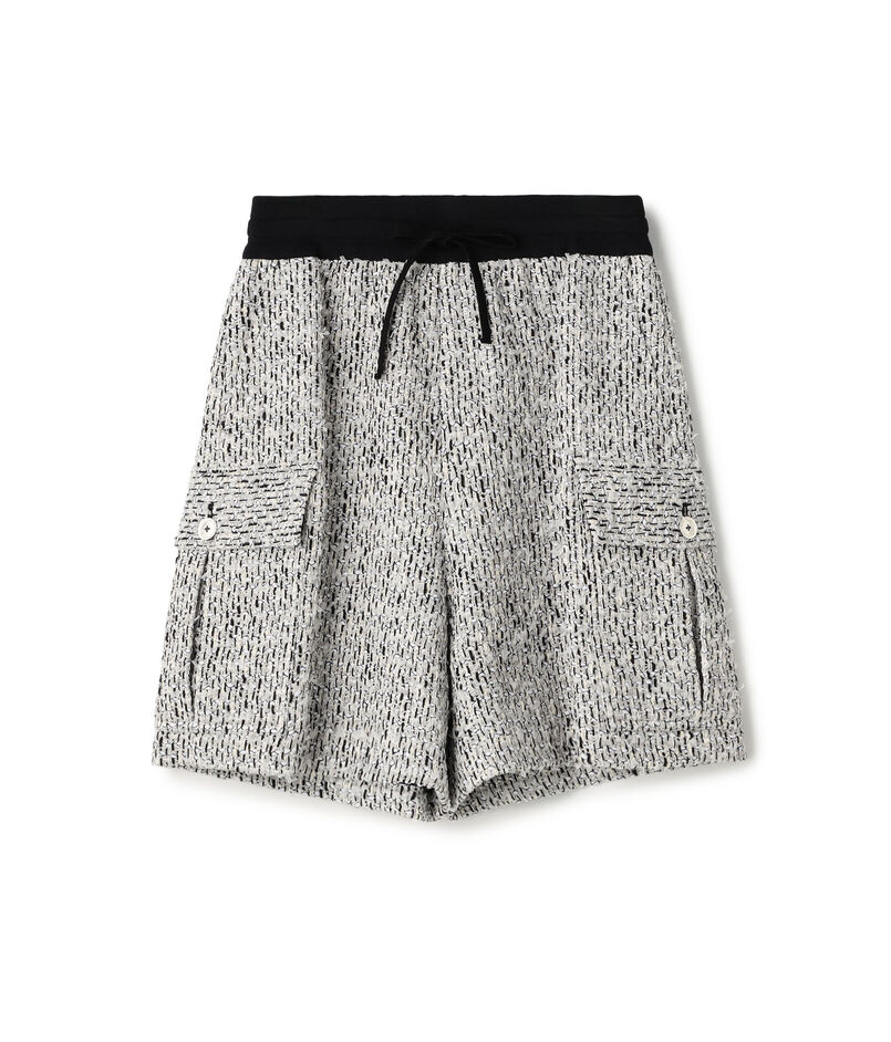 モノトーンツイード ショートパンツ