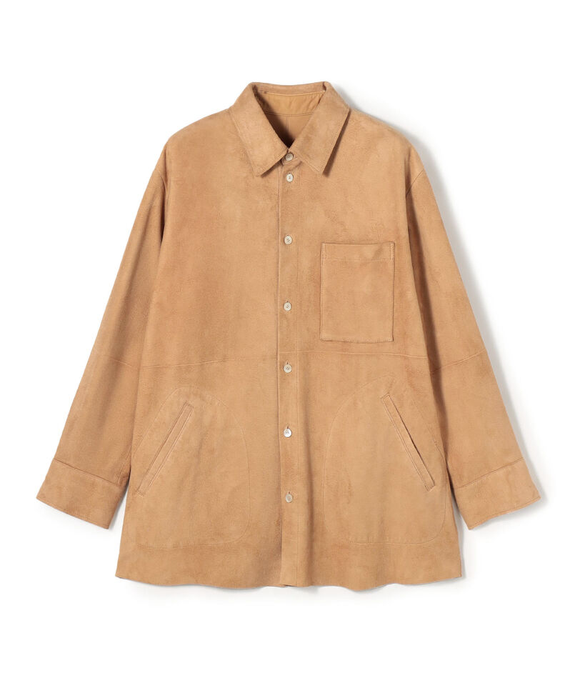 【WEB先行予約】ダウニーラムスエード シャツブルゾン