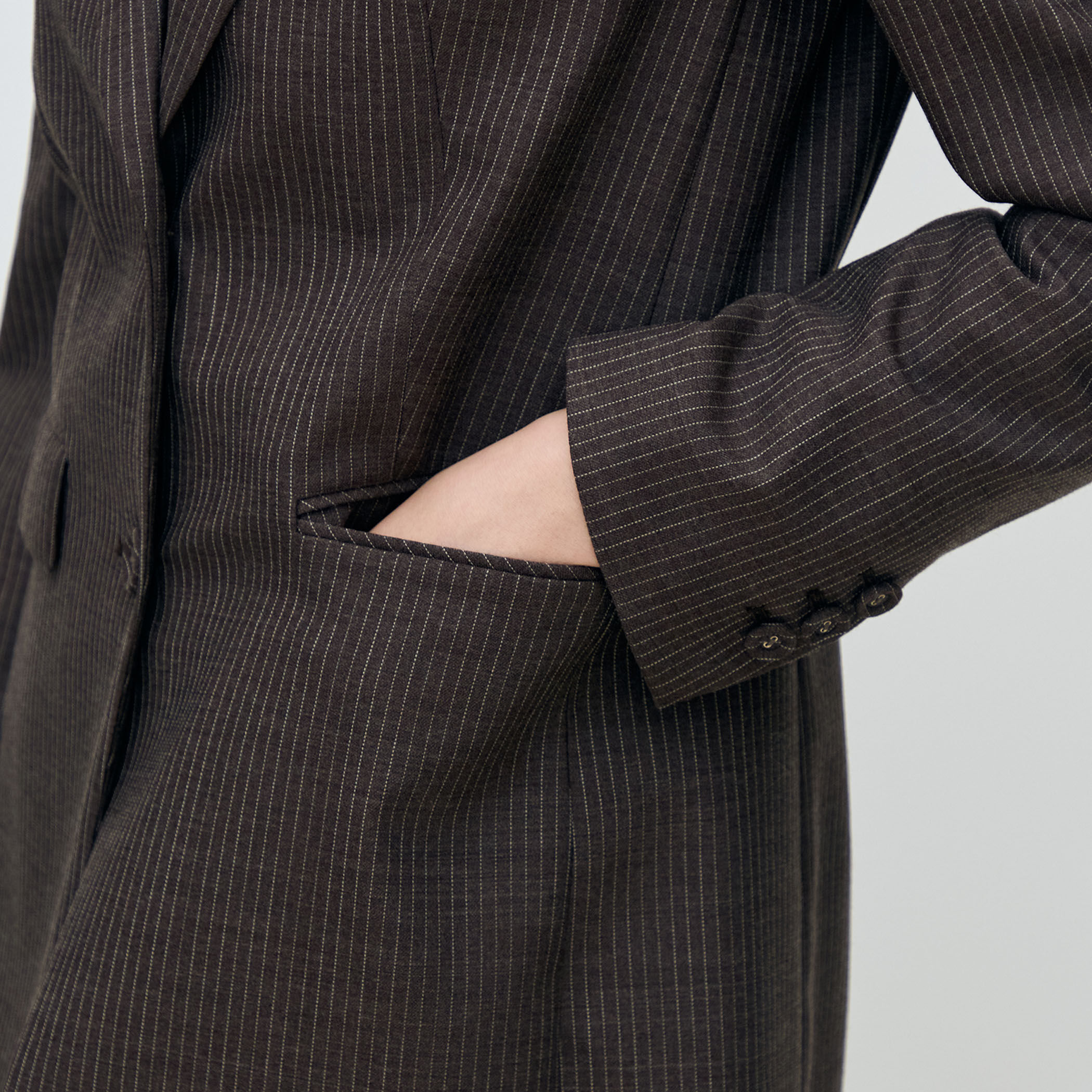 シングルトラックストライプ 2Bテーラードジャケット