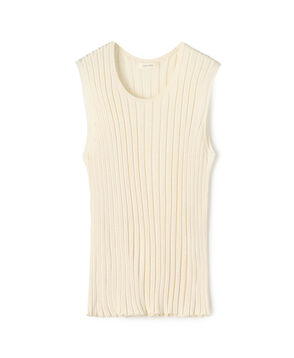 Domestic spun silk Sleeveless Pullover