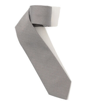 Seaward & Stearn シルク ハウンドトゥースネクタイ