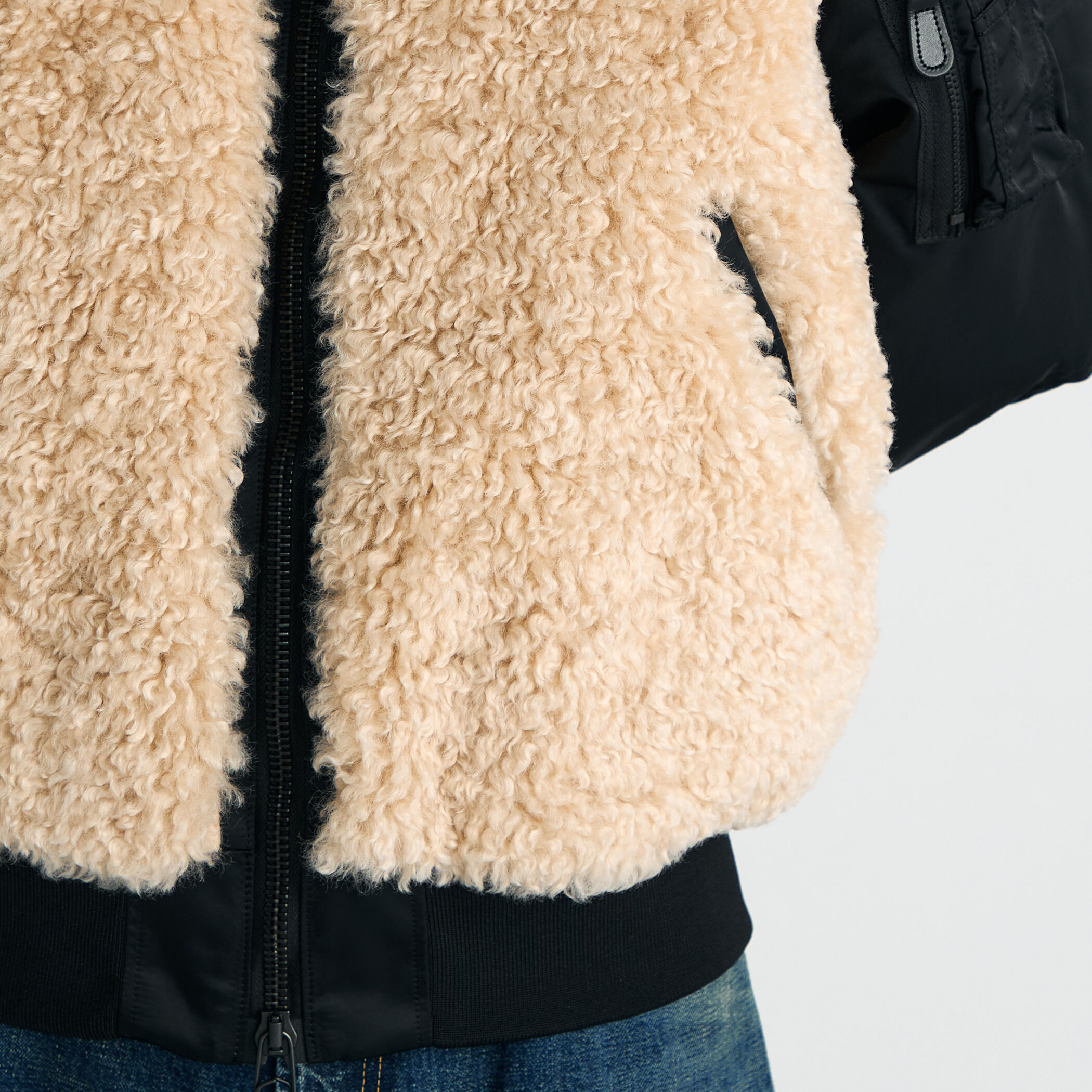 別注】HYKE FAUX SHEARLING TYPE MA-1JACKET｜トゥモローランド 公式サイト