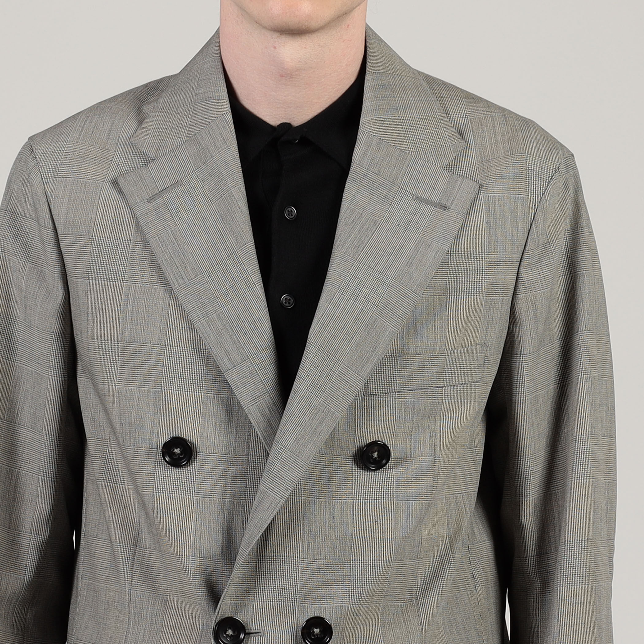 ウールシルク ダブルブレステッド 6Bジャケット｜トゥモローランド