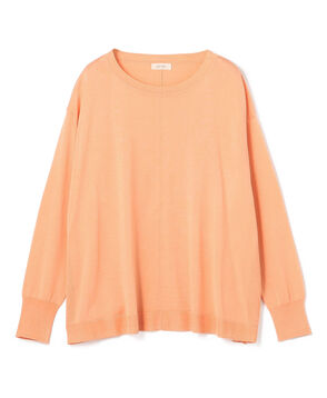 マットシルク ラウンドネックプルオーバー