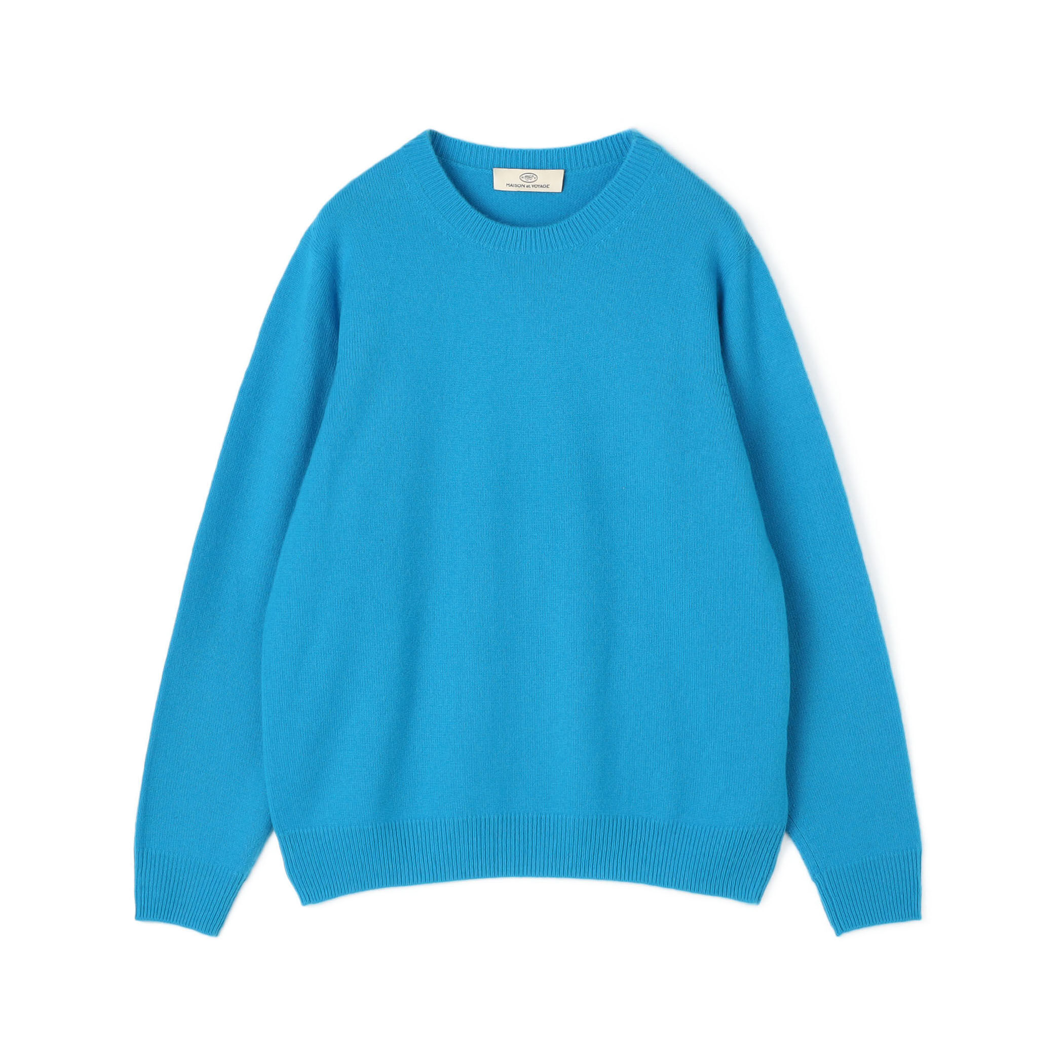 CABaN コットンカシミヤ Elephantエンブロイダリークルーネック