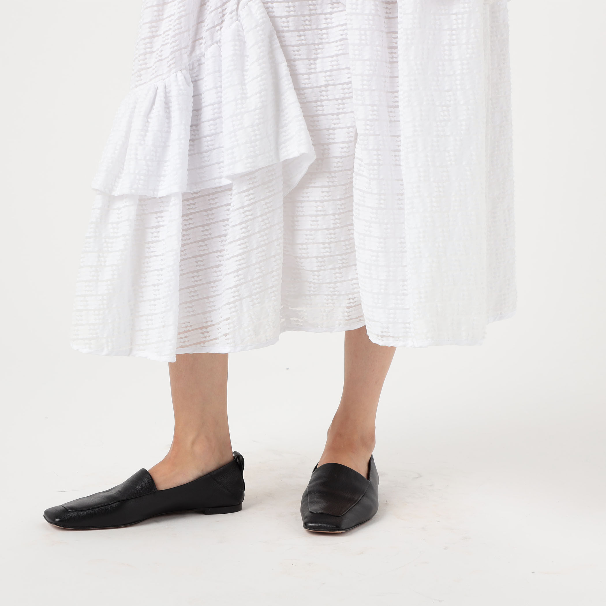 新品タグ付　CECILIE BAHNSEN アシンメトリー ラッフルスカート CECILIE BAHNSEN アシンメトリー ラッフルスカート
