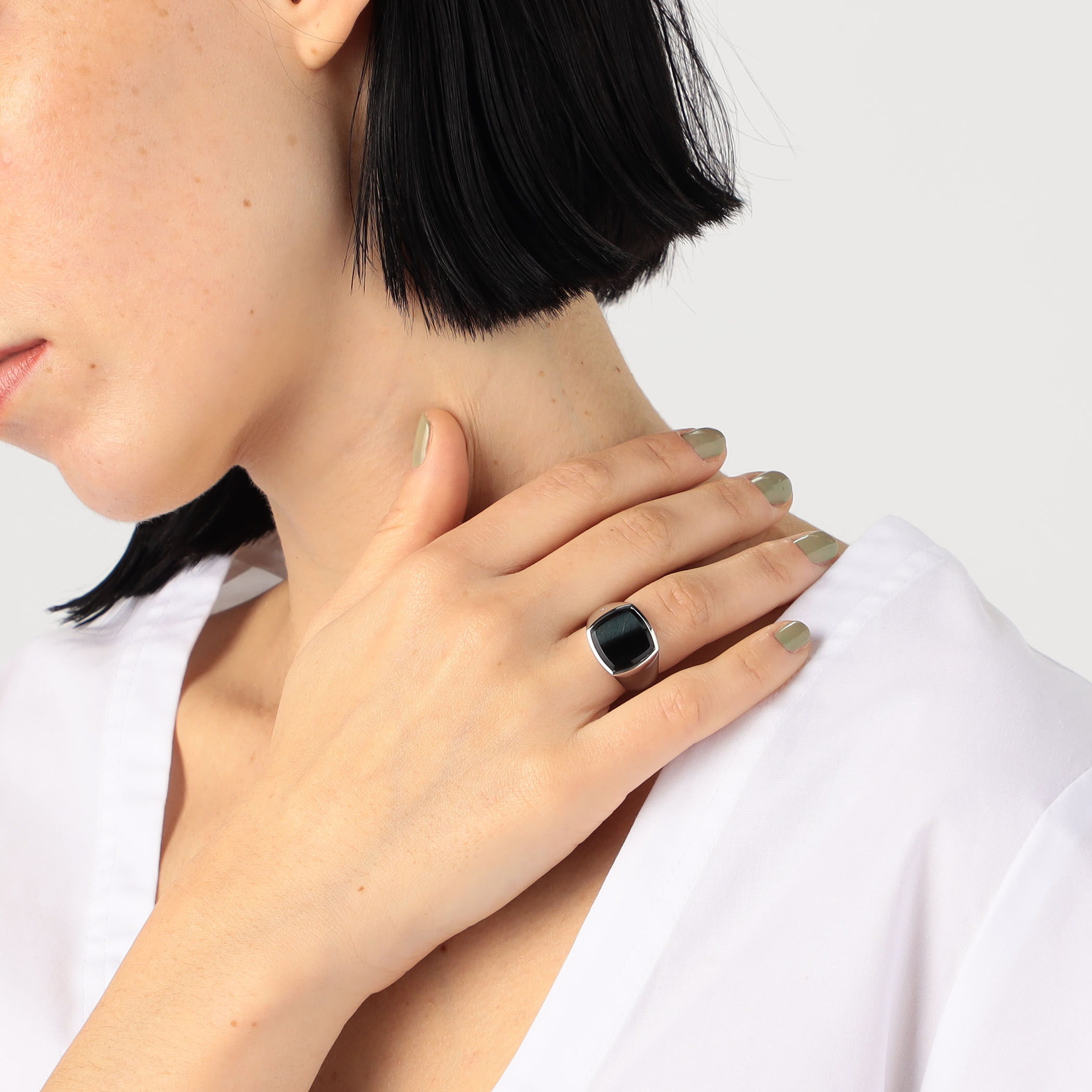 TOM WOOD Cushion Blue Hawk Eye リング｜トゥモローランド 公式通販