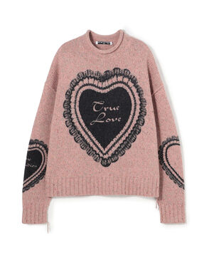 Acne Studios FN-WN-KNIT000783 ハートモチーフニット