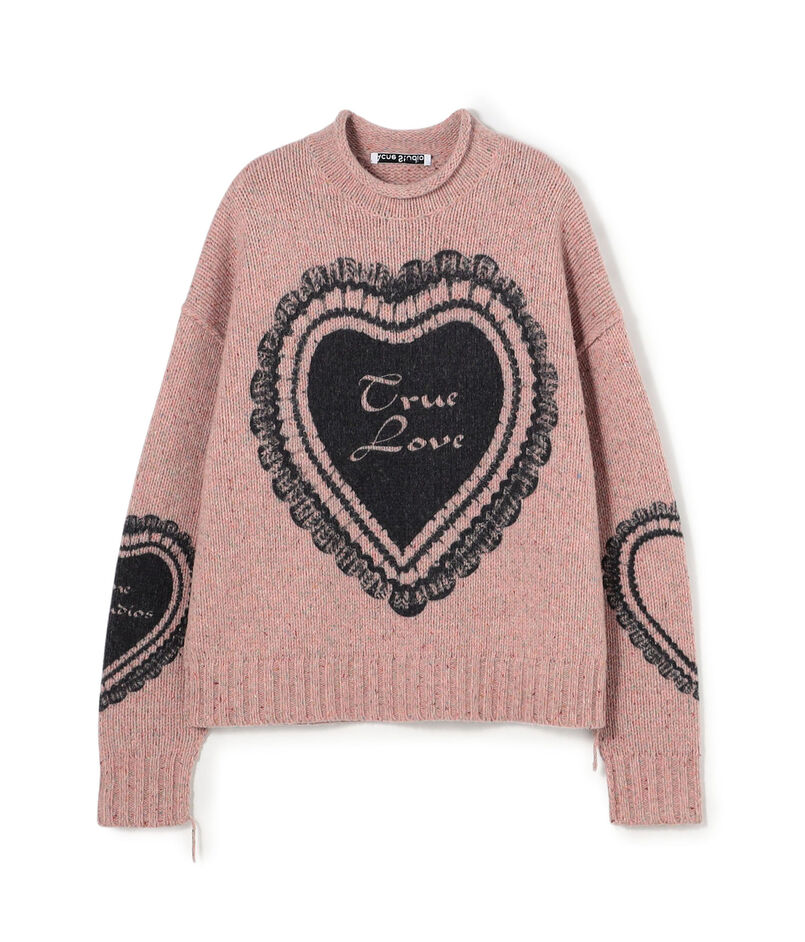 Acne Studios FN-WN-KNIT000783 ハートモチーフニット