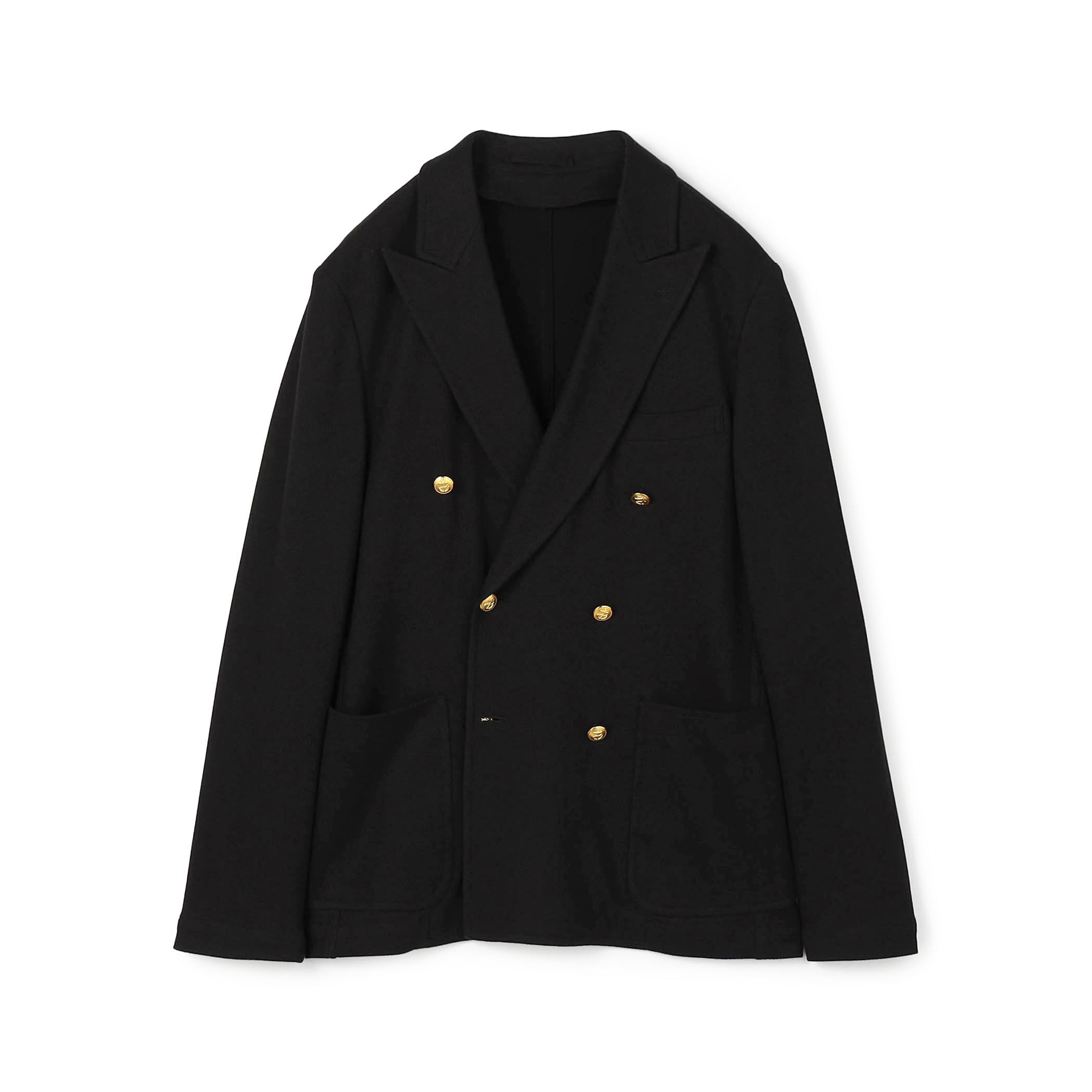 コットンビスコースダブルニット ダブルブレステッド6Bブレザー DONDY
