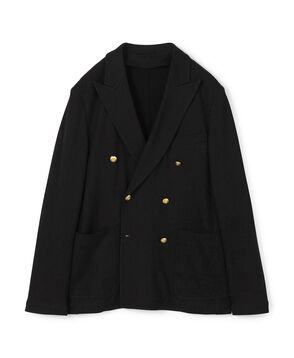コットンビスコースダブルニット ダブルブレステッド6Bブレザー DONDY