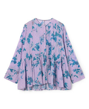 ne Quittez pas Dot Dobby Bouquet ブラウス