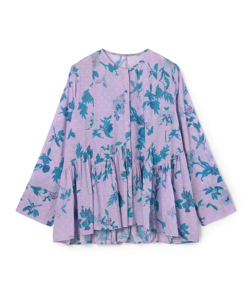 ne Quittez pas Dot Dobby Bouquet ブラウス