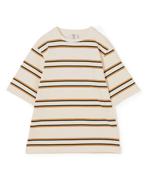 【別注】BARBARIAN コットンボーダー ハーフスリーブ クルーネックカットソー