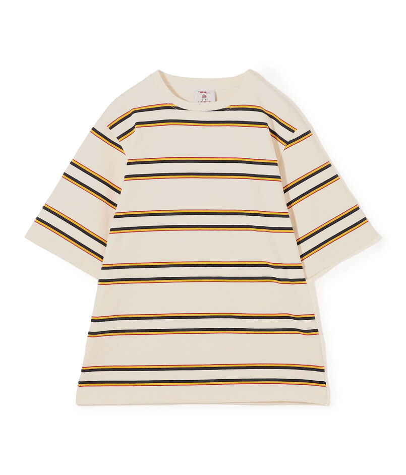 【別注】BARBARIAN コットンボーダー ハーフスリーブ クルーネックカットソー